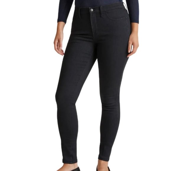 Madewell Denim - MADEWELL | Roadtripper Supersoft Skinny High Rise Black Denim Jeans (Size 28)